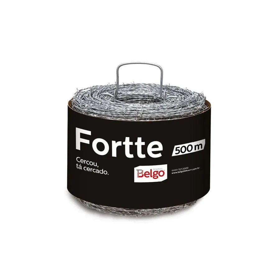 Arame Farpado Fortte Rolo 500m