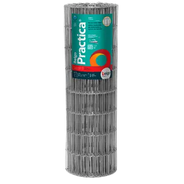 Tela Soldada Belgo Practica 5x10cm 2,03m x 25m Fio 2,00mm