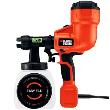 Pistola de Pintura e Pulverizador Alto Volume e Baixa Pressão HVLP 350W 220V Black & Decker