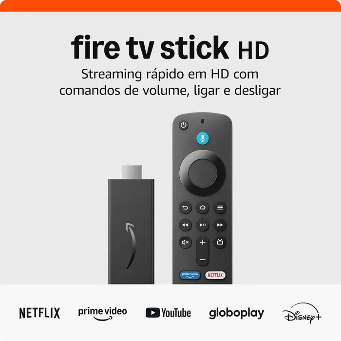 Fire TV Stick HD com Controle Remoto por Voz Alexa