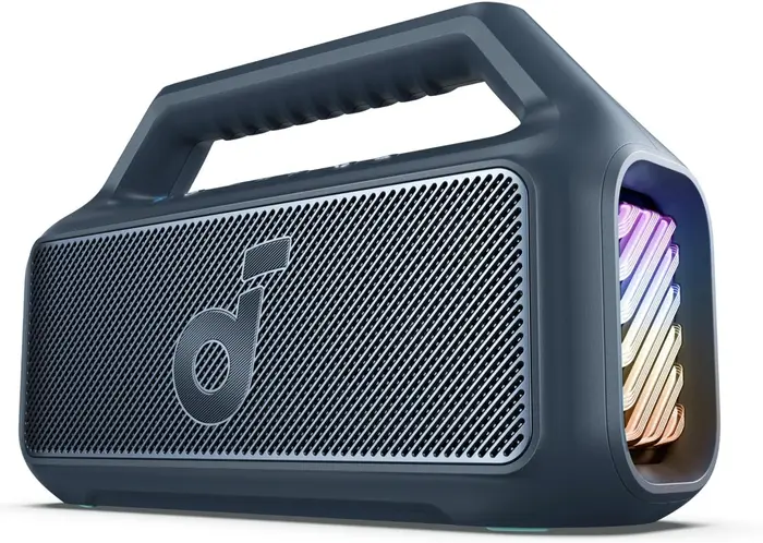 Soundcore Boom 2 Anker Caixa de Som Portátil Bluetooth 80W Subwoofer IPX7 Azul