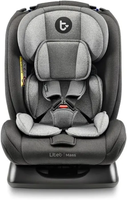 Cadeira para Auto Mass Litet BB458 0-36 Kg Preta e Cinza