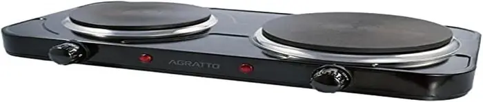 Agratto Fogão Elétrico de Mesa 2 Pratos FMP-01 Preto 127V 2500W