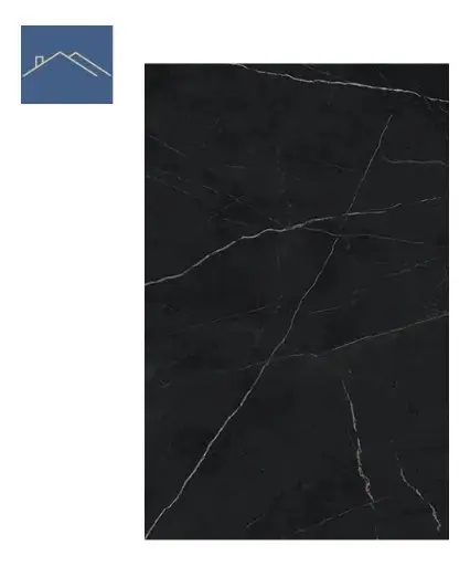 Piso Porcelanato Royal Black Polido 80,5x140cm Villagrês
