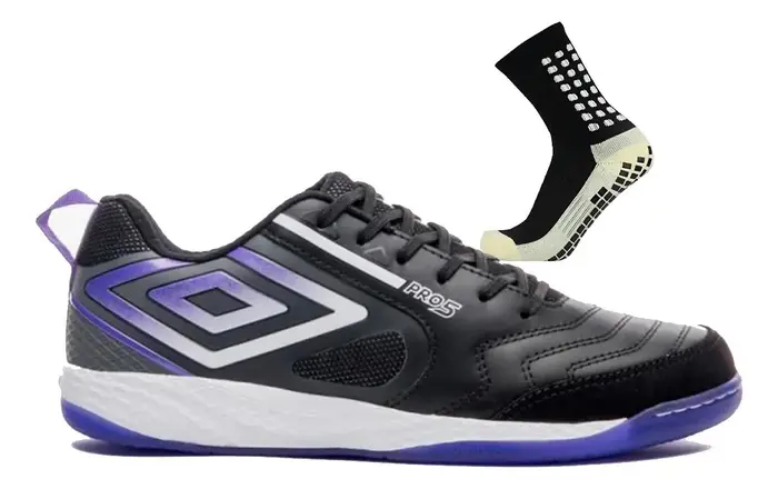 Chuteira Indoor Futsal Umbro Pro 5 Bump Couro
