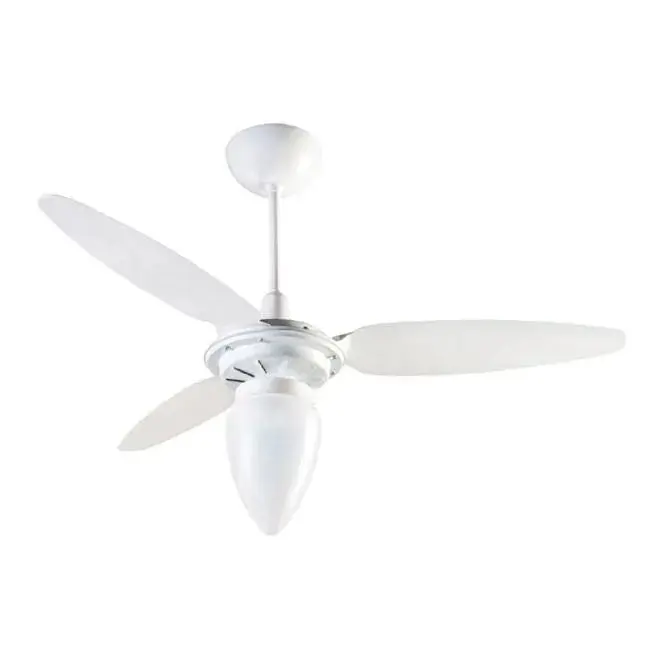 Ventilador de Teto Ventisol Wind 3 Pás com Lustre Branco 220V