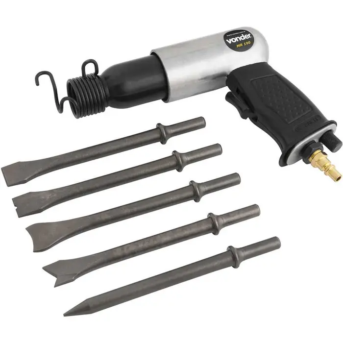 Martelete Rebarbador Pneumático 3/8″(10mm) + 5 acessórios MR190 Vonder