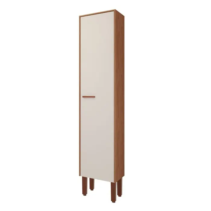 Armário Paneleiro para Cozinha Slim 42,4x205x30cm MDF MGM Móveis