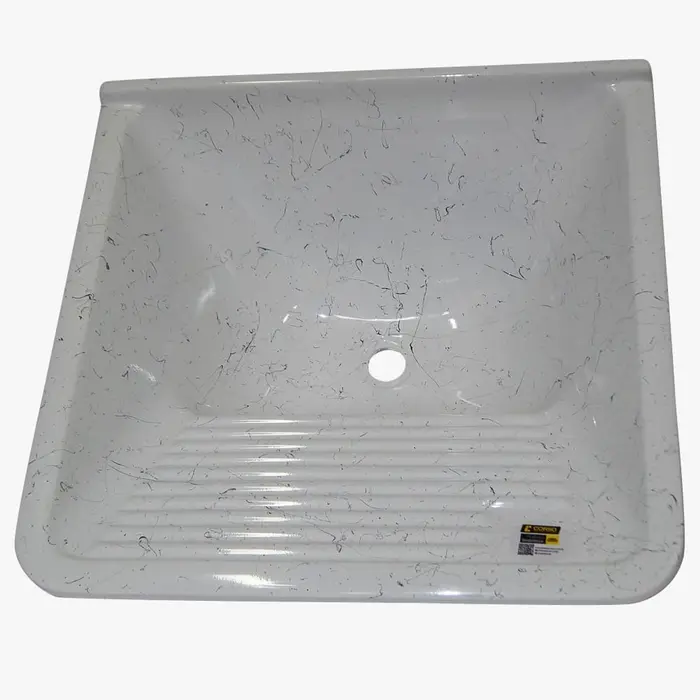 Tanque Sintético Eco 39 Litros 60X57cm Branco Corso