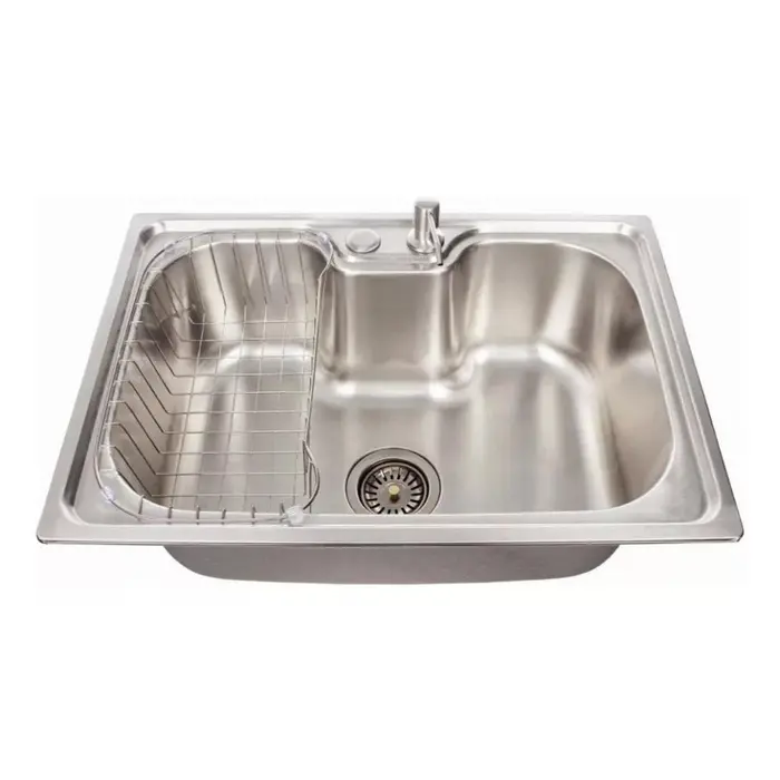 Cuba de Sobrepor Retangular Aço Inox Acetinado Gourmet Deckcasa