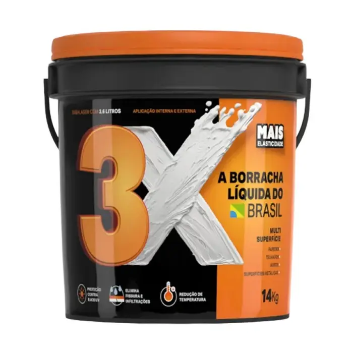 Tinta Acrílica Impermeabilizante Borracha Líquida 3X Branco 14Kg Ultraprotec