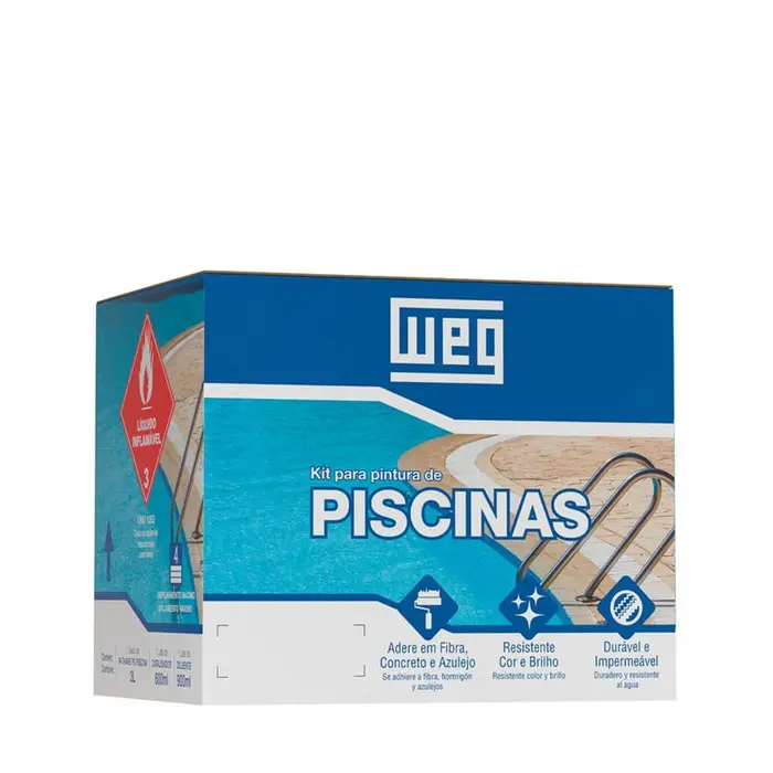 Tinta Premium PU Brilhante para Piscina 4,5L Weg
