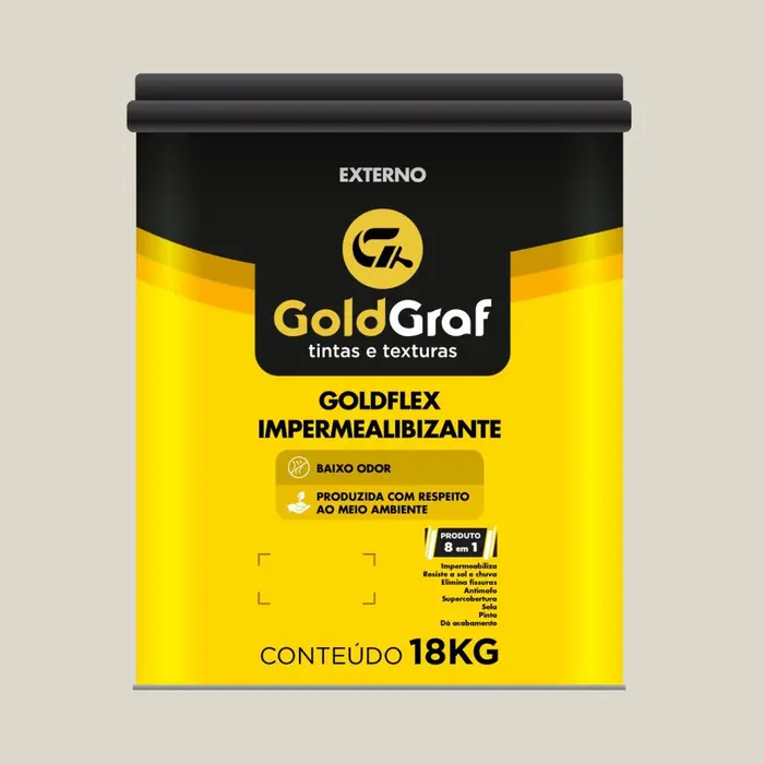 Tinta Acrílica Fosco Emborrachada 18kg Goldgraf