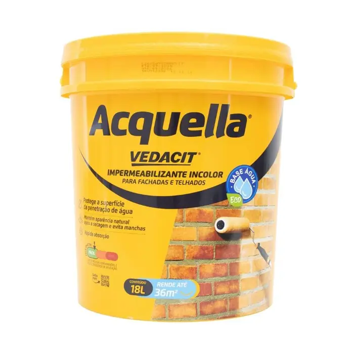 Impermeabilizante Acquella Incolor 18L Vedacit