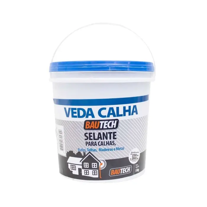 Selante Veda Calha Cinza 5Kg Bautech