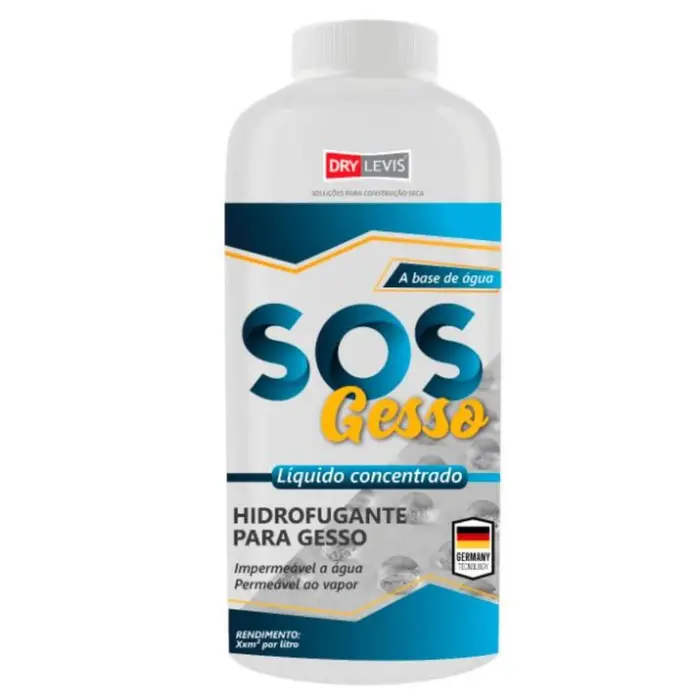 SOS Gesso Hidrofugante Base d’Água 1L Drylevis