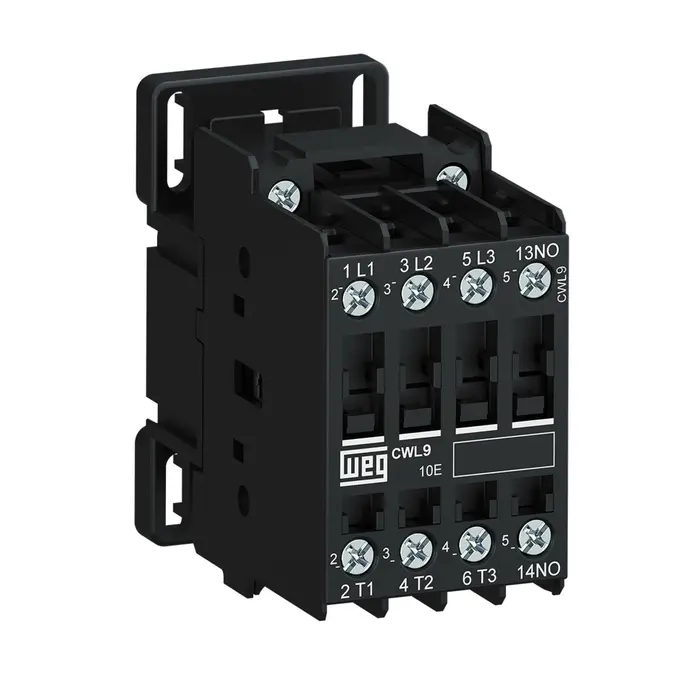 Contator Tripolar CWL 1NA 9A Bobina 220V Weg