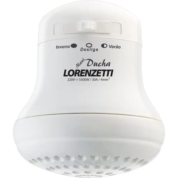 Ducha Maxiducha 3 Temperaturas Branca 5500W Lorenzetti
