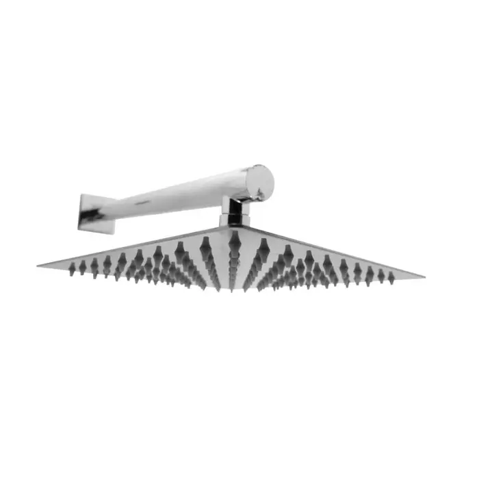 Chuveiro Quadrado Metal Parede 20cm Square Slim Bognar