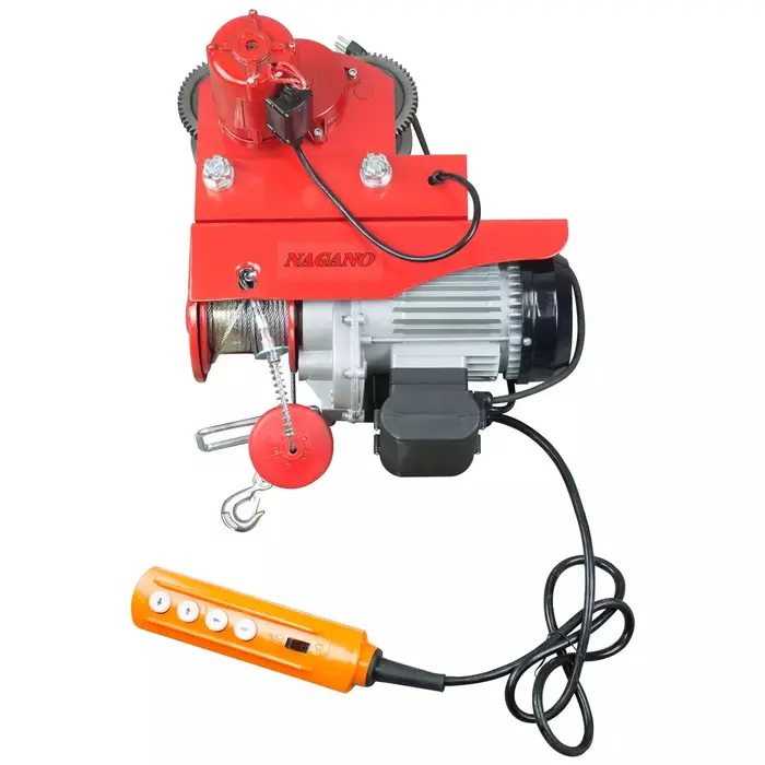 Talha Guincho Elétrico 6/12m 300/600kg com Trolley Elétrico 1200w-220v/60hz – NGE6002D