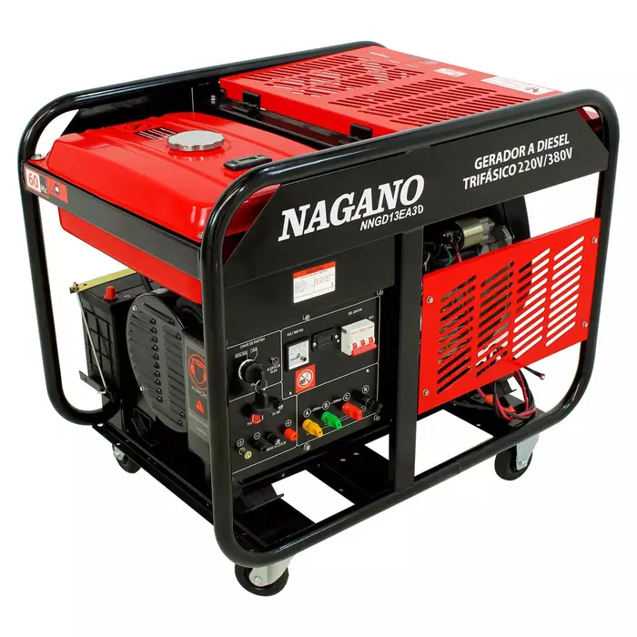Gerador a Diesel 13.75kva Trifásico 380v Partida Elétrica Refrigerado a Ar – NNGD13EA3D