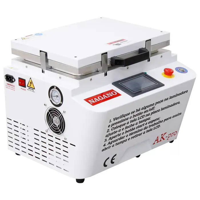 Laminadora Removedor Bolhas Celular Lcd iPhone Ak LCD AK-Pro 200x250mm