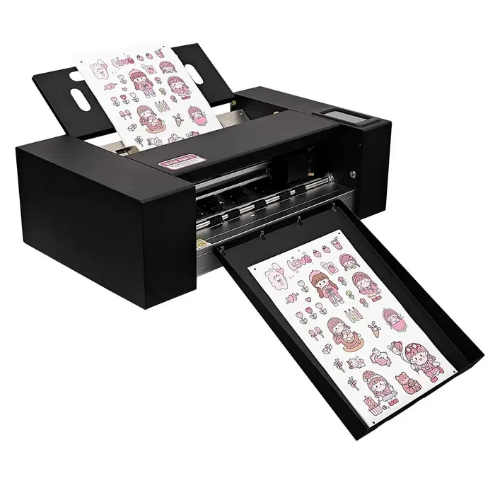 Plotter de Recorte de Mesa Automática 100W Bivolt SignMaster Câmera CCD Wi-fi Touchscreen