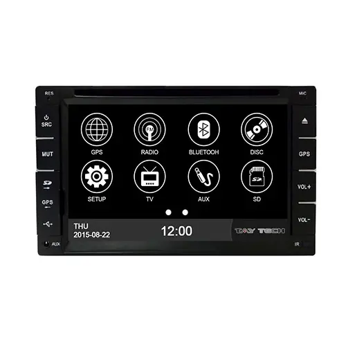 Central Multimídia Universal S95 Tela de 6,2 Tela Touch Screen com Bluetooth Antena de TV Navegador GPS e Espelhamento