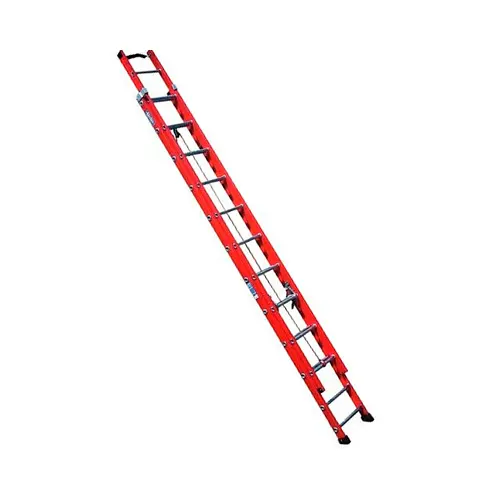 Escada fibra extensível 27 degraus 4,80 x 8,40 m degrau tubular – FE 827