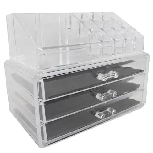 Organizador para Maquiagem acrílico 3 Gavetas – THOM30