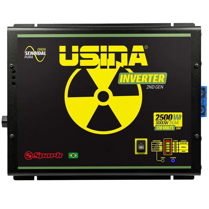 Inversor de Tensão 2500W Onda Senoidal Pura 24V/120V USINA-31340487