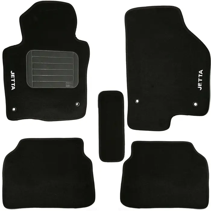 Jogo de Tapetes Jetta 11/15 Preto com 5 Peças SAMARA CAR-3182