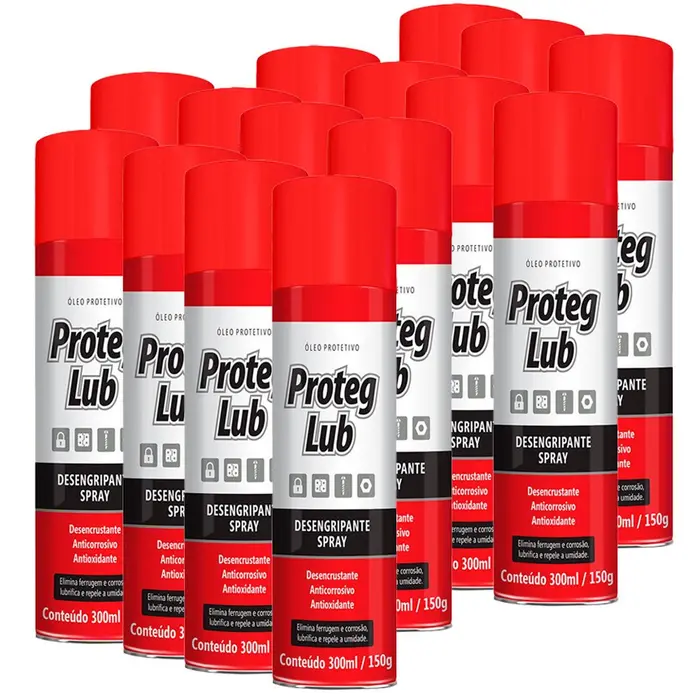 Combo com 15 Desengripantes 300ml PROTEG LUB-K6055