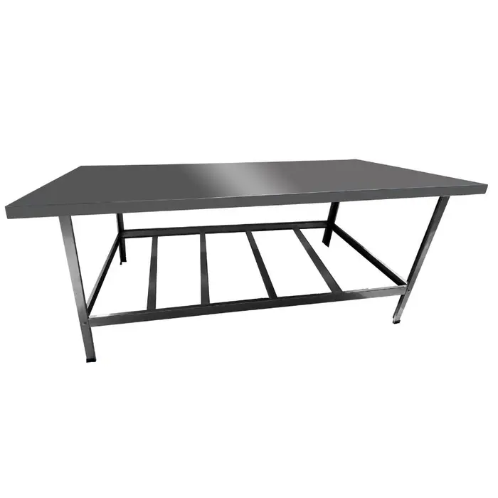 Mesa de Serviço Slim MSIS-22 70 x 190cm em Aço com 5 Travessas CEFAZ-MSIS-22