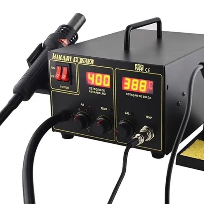 Estação Conjugada Digital 5A 220V com 8 acessórios. HIKARI-21J426