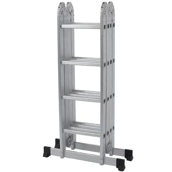 Escada Multifuncional 4×4 com 16 Degraus de Alumínio MOR-005132