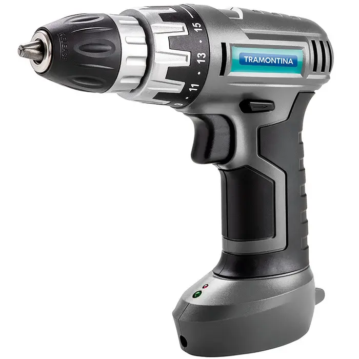 Parafusadeira/Furadeira a Bateria 7,2V Li-Ion 3/8 Pol. com Carregador Bivolt Maleta e Acessórios TRAMONTINA-42381020