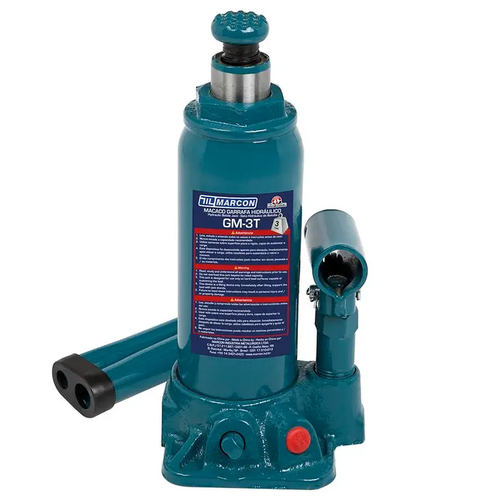 Macaco Garrafa Hidráulico 3 Toneladas MARCON-GM-3T