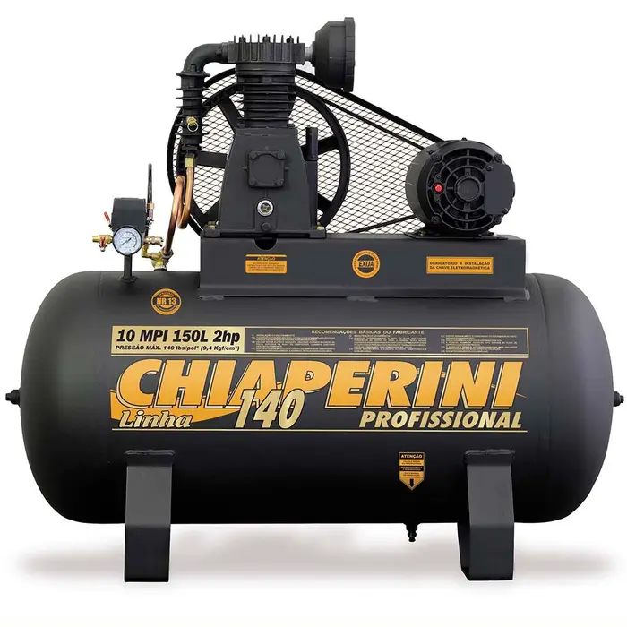 Compressor de Ar 140 PSI 10 Pés 150L Trifásico 2HP CHIAPERINI-10/150LTRI