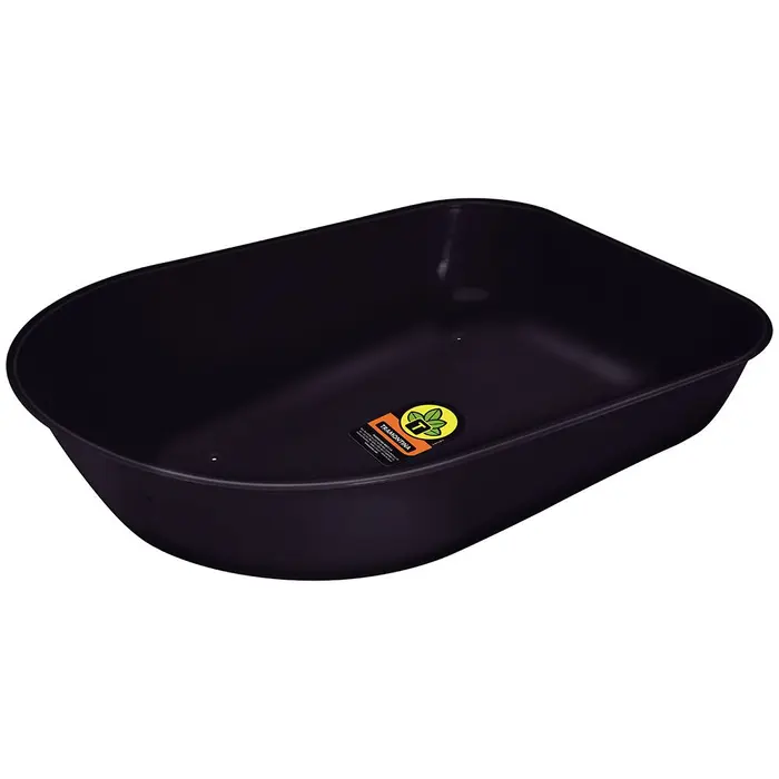 Caçamba Rasa em Plástico Preto 50 Litros para Carrinho de Mão TRAMONTINA-77720104
