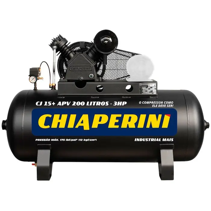 Compressor de Ar Alta Pressão CJ15+ 200L 15 Pés 175 PSI sem Motor CHIAPERINI-680