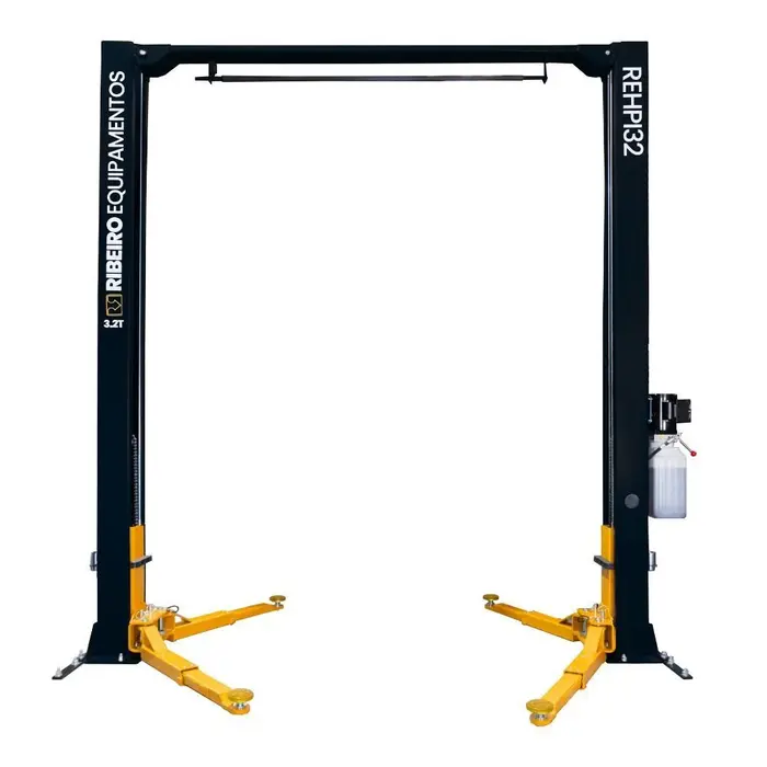 Elevador Hidráulico Automotivo Pórtico REHPI32 Preto 3,2 Toneladas 220V Sistema Double Lock RIBEIRO-9155