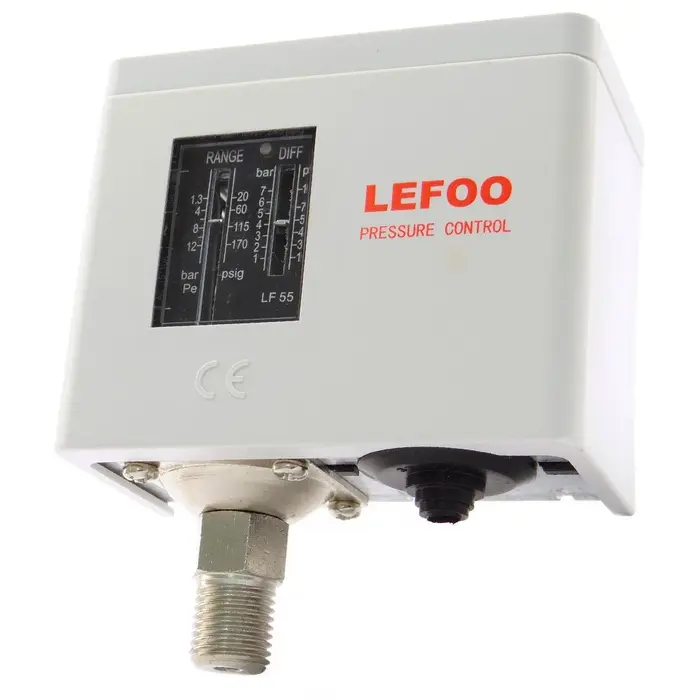Pressostato LF5508-03W 0,2 a 7,5 Bar IP44 LEFOO-LF5508-03W