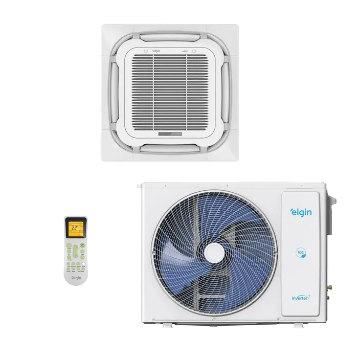 Ar Condicionado Cassete Inverter Frio 18000BTUs 220V Cassete Plus KD Elgin