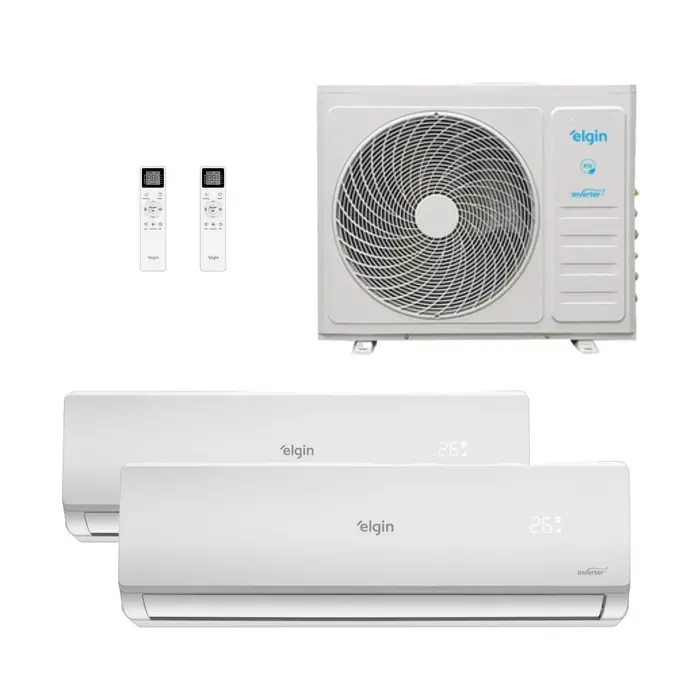 Ar Condicionado Multisplit Inverter Quente e Frio 21000BTUs com Wifi 220V BI/TRI Split Elgin